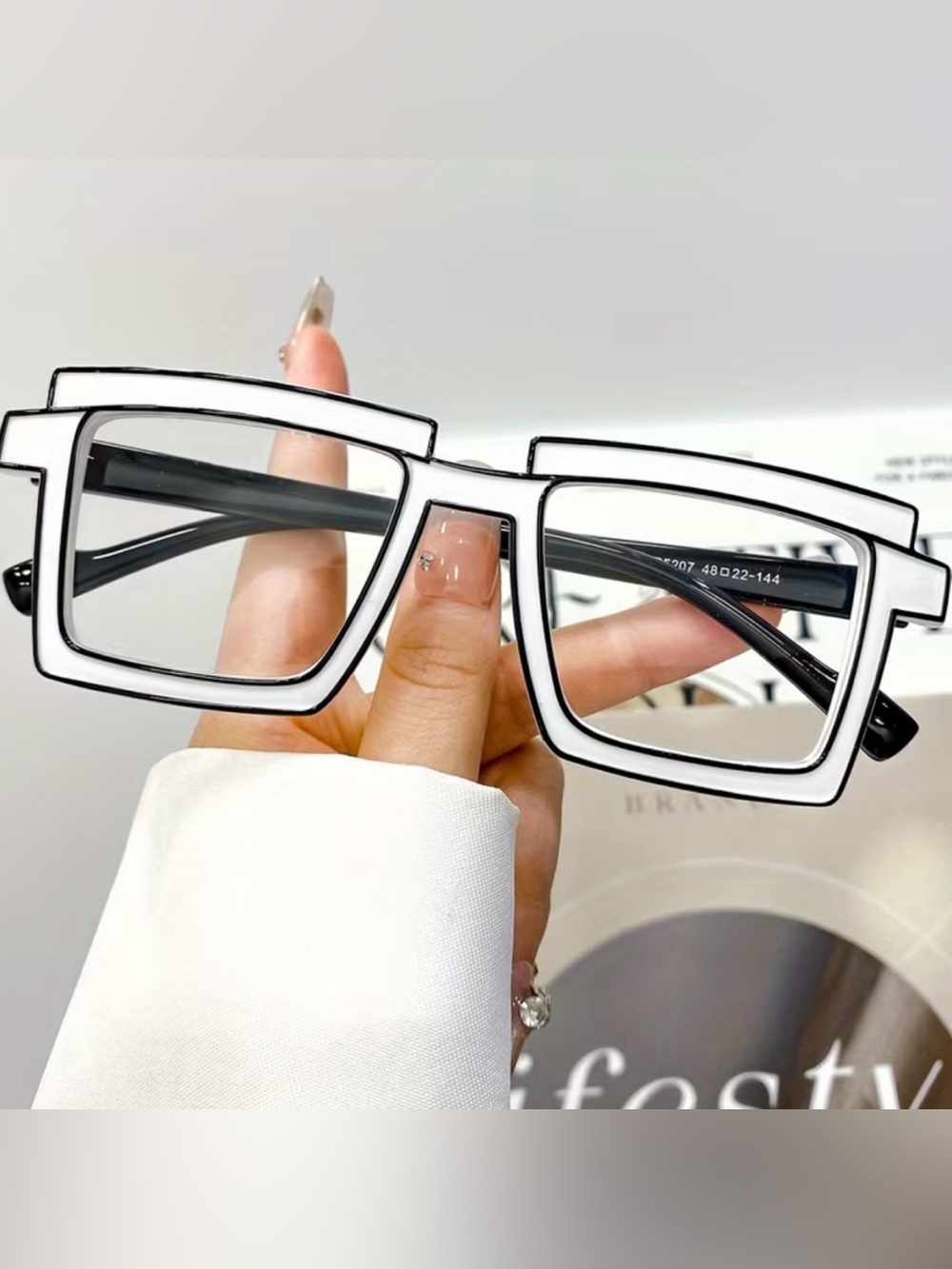 New! Anime Comic Black & White Fashion Only Glasses For Cosplay